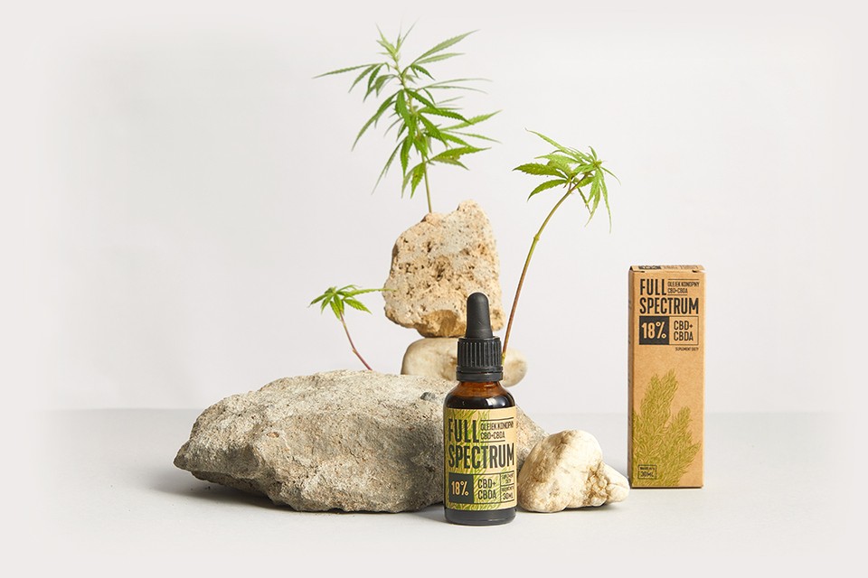 Olejek Konopny Full Spectrum Cbd Cbda Na Dni Produkty Konopne